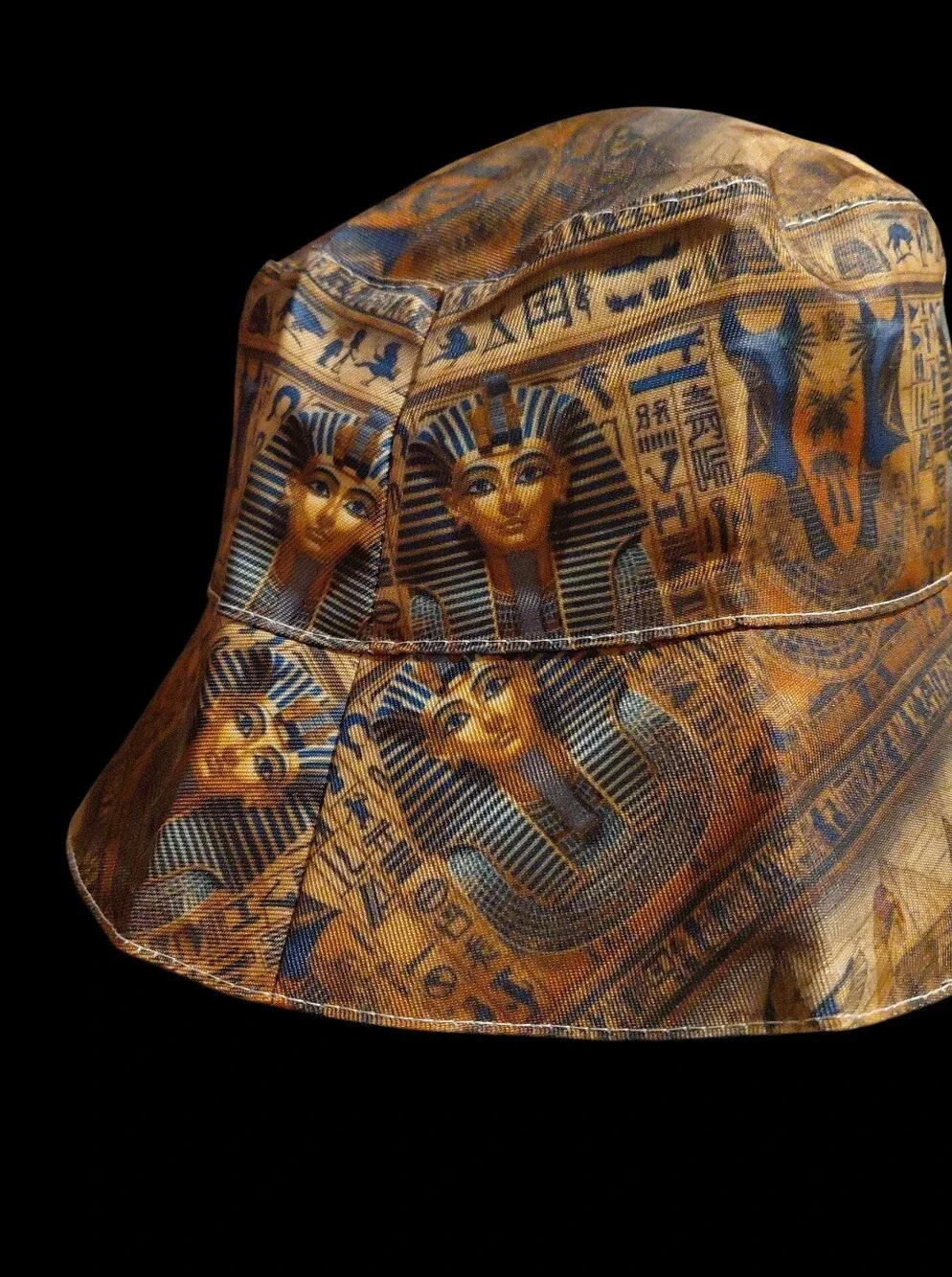 Egyptian hieroglyphic Print Bucket Hat Unisex 22"/23" - Picture 4 of 6